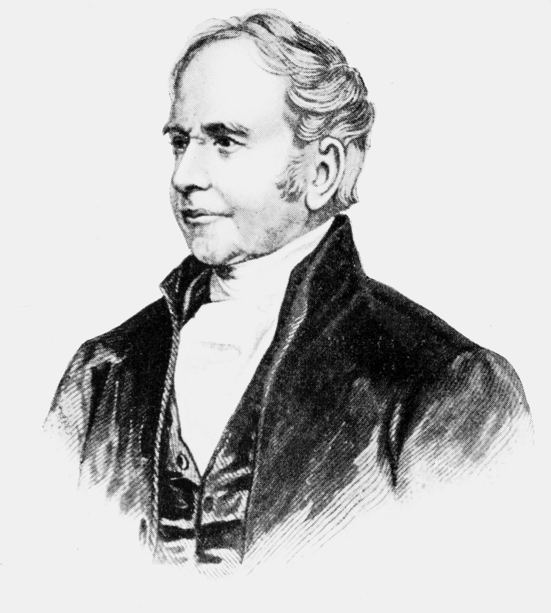 George Bradshaw, brittisk upphovsman till järnvägsguider, ca 1850-talet av Unbekannt