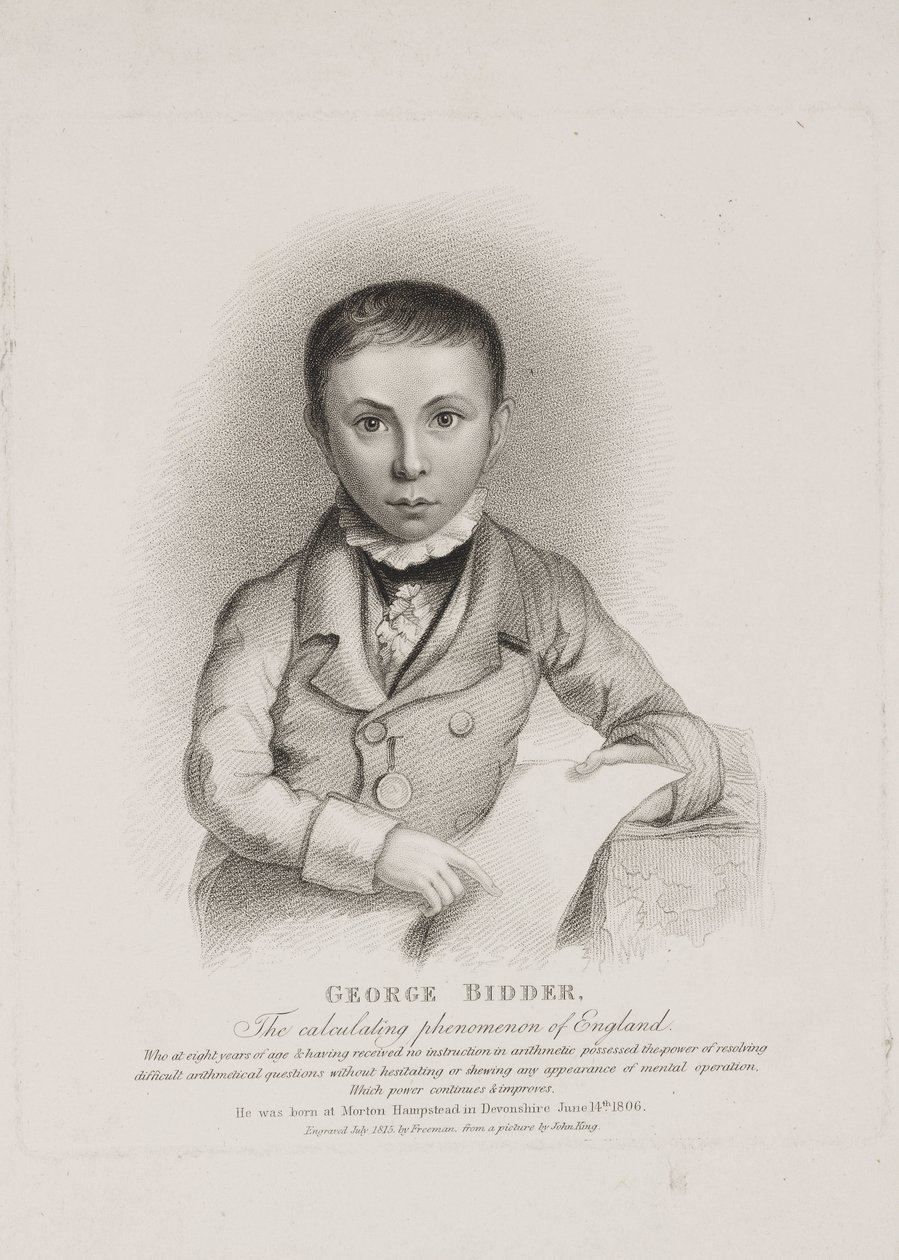 George Parker Bidder, matematiker, ingenjör och underbarn av Unbekannt
