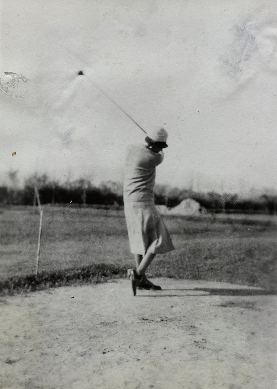 Golfspelare av Unbekannter Künstler