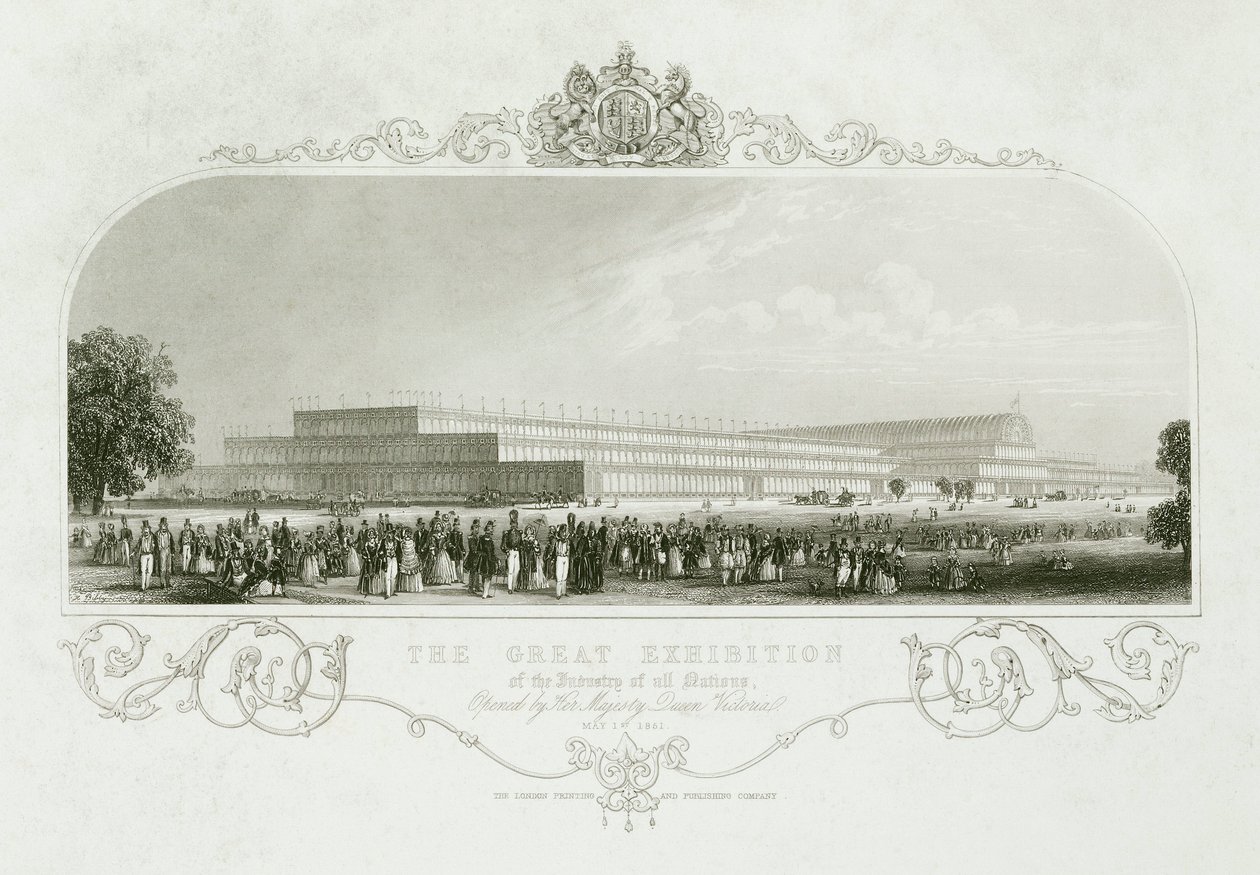 Stora utställningen 1851 The Crystal Palace, London av Unbekannt
