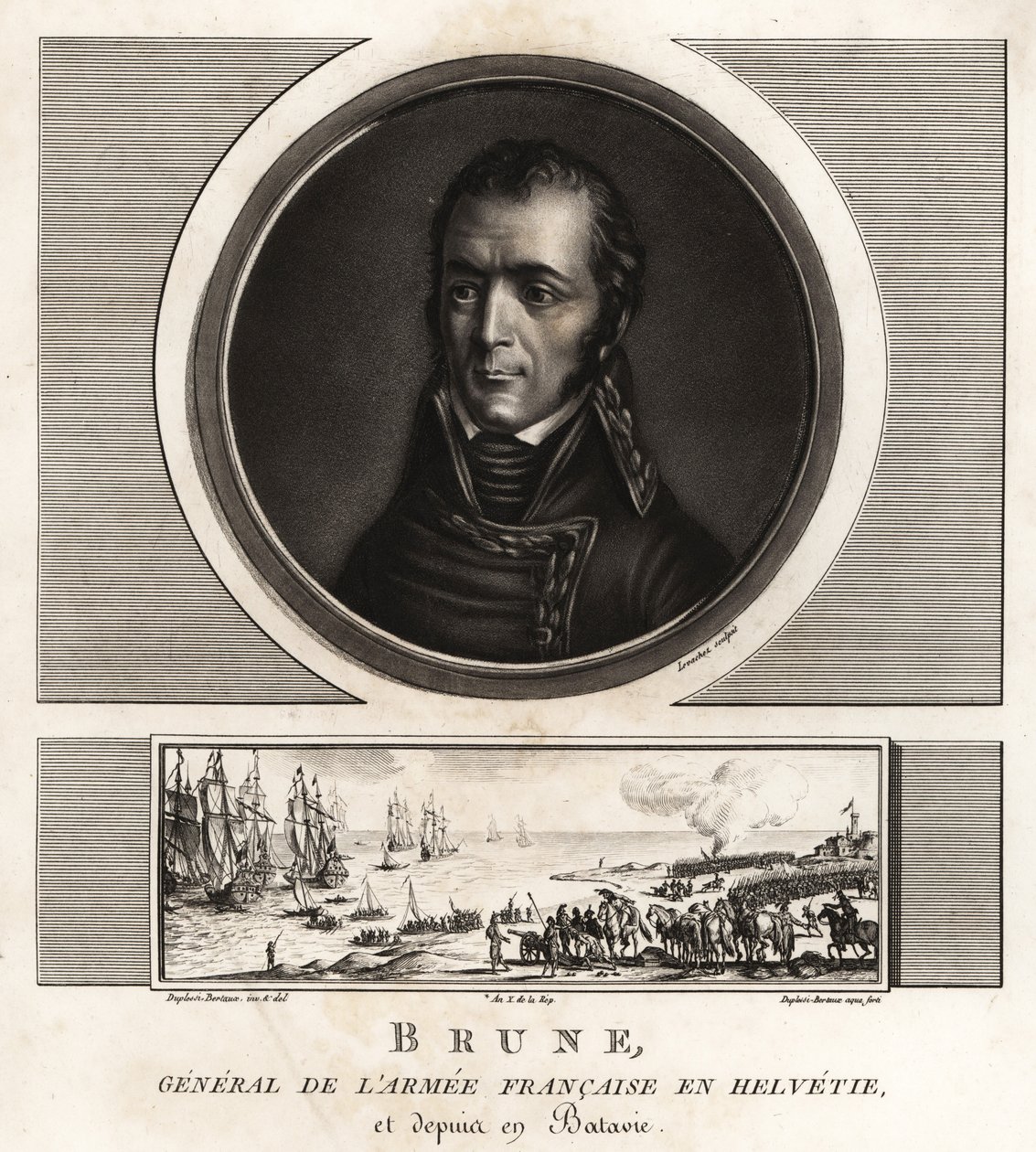 Guillaume Brune, general för den franska armén i Helvetia av Unbekannt