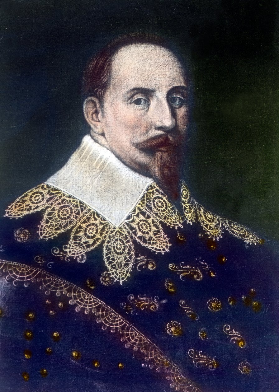 Gustav II Adolf, grandson of Gustav Wasa av Unbekannter Künstler