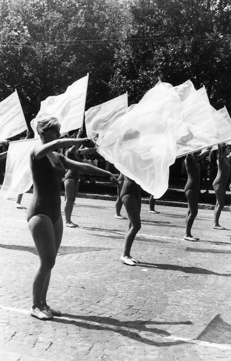 Gymnastparader i Bukarest. av Unbekannt