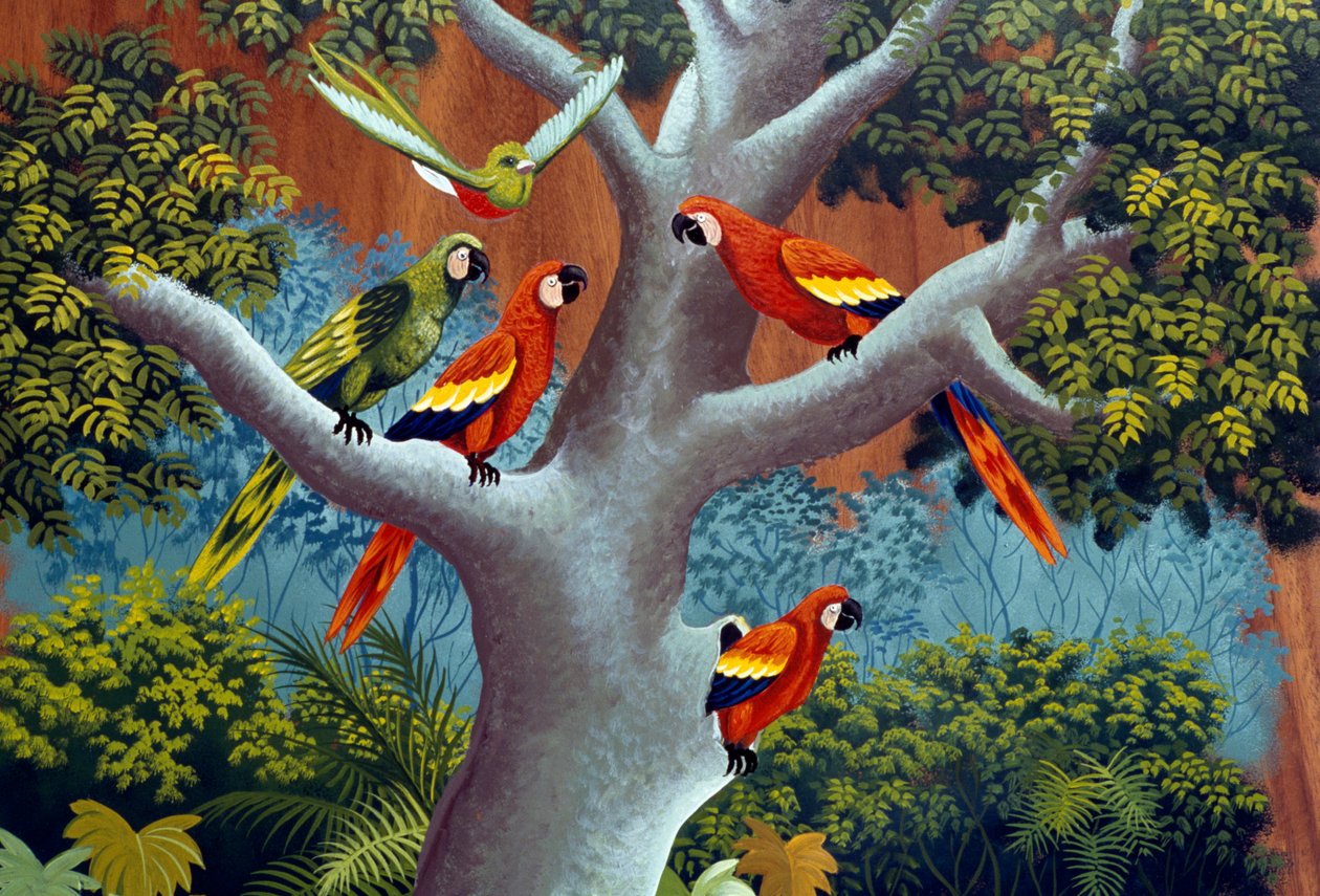 Handmålad traditionell vagn, Sarchi, Costa Rica, Detalj av William M. Timlin
