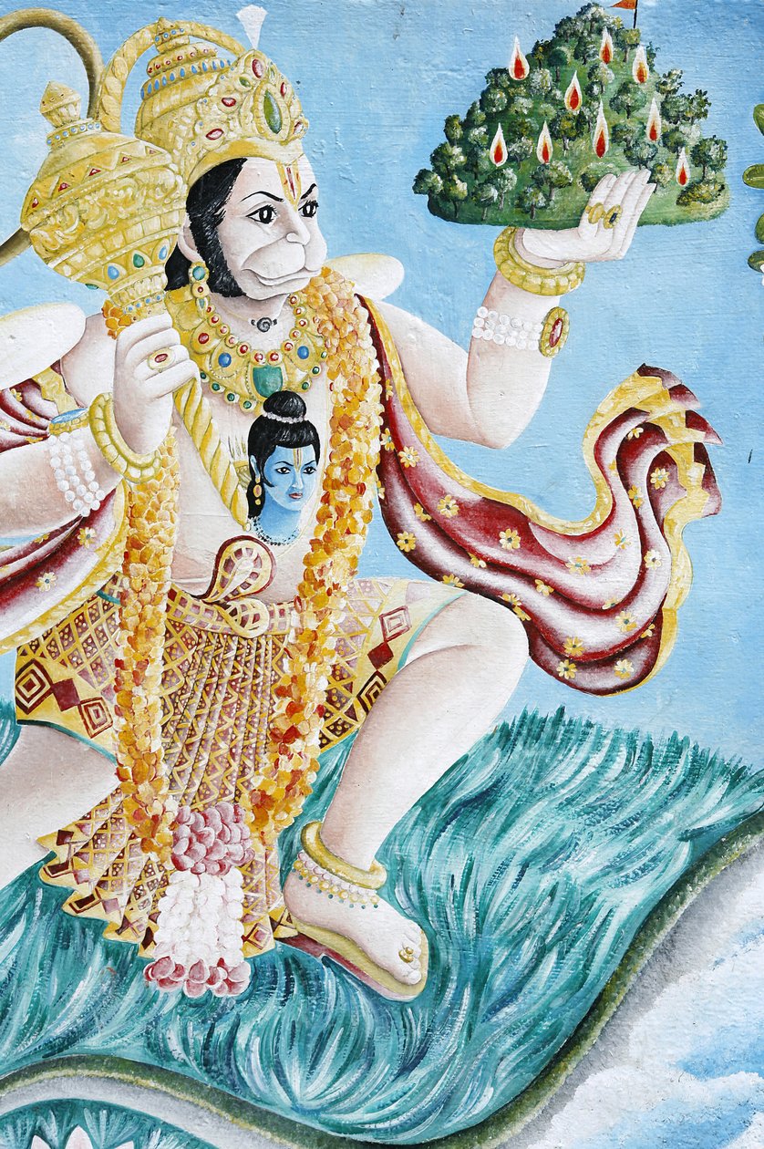 Hanuman Monkey God. Pashupatinah, Katmandu, Nepal av Unbekannt