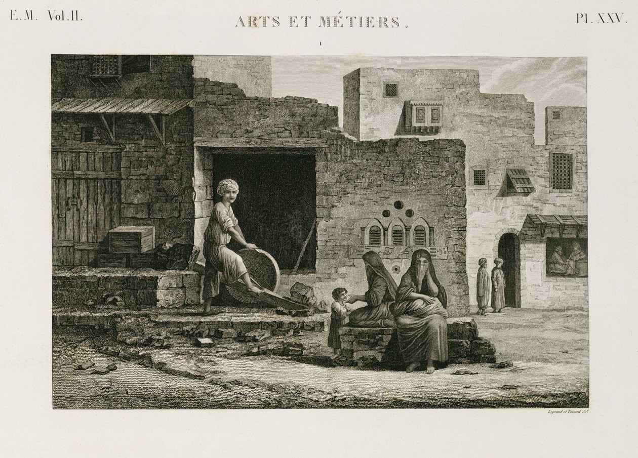 Hårdvara och järnhandel Knivslip, Egypten, ca 1798 av Unbekannt