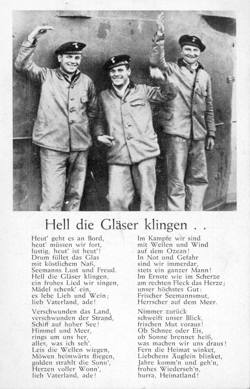 Hell die Glaeser klingen, vykort (litho) av Unbekannt