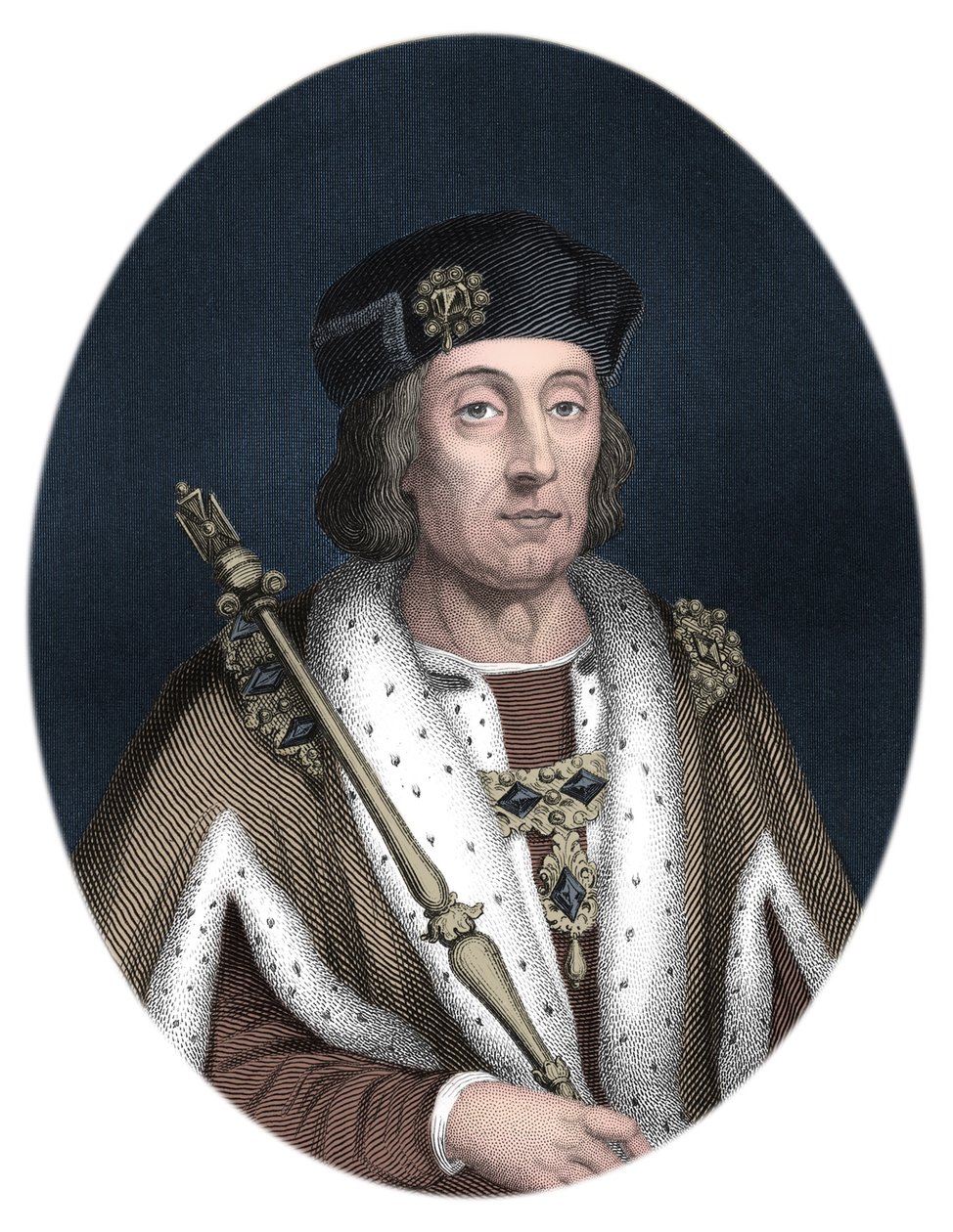 Henrik VII, kung av England (tryck) av Unbekannter Künstler