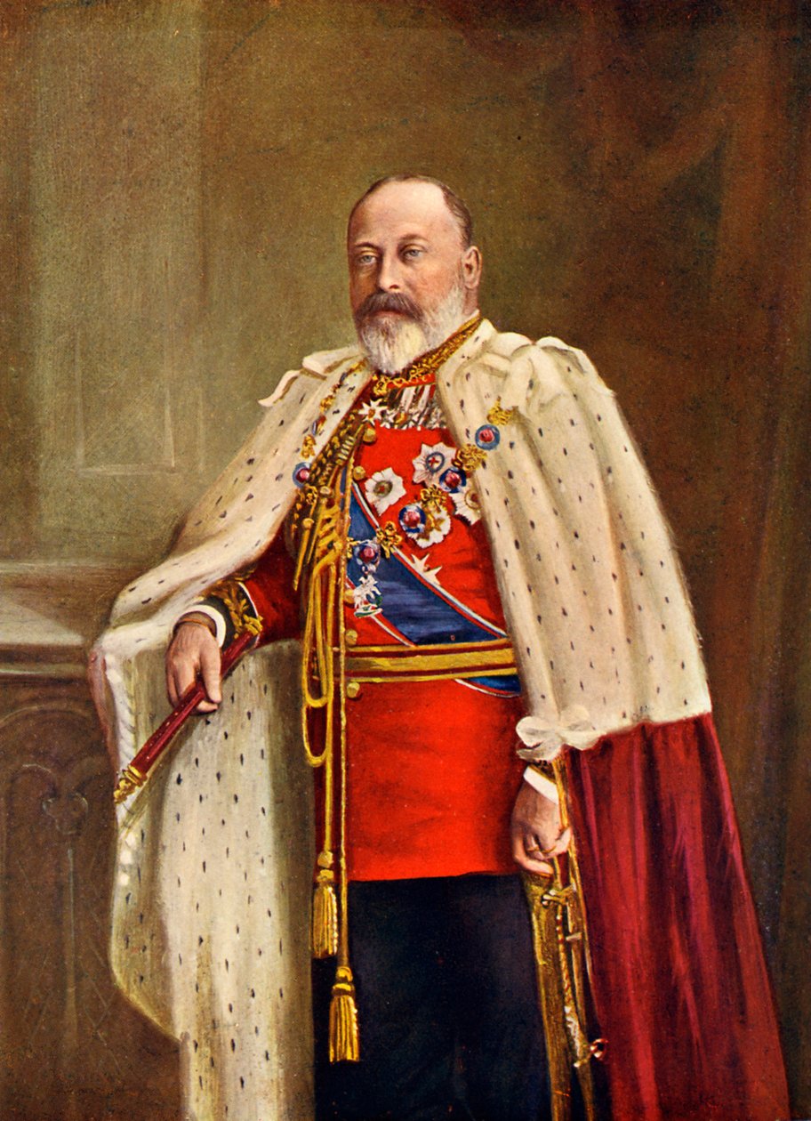 Hans Majestät Kung Edward VII av England av Unbekannter Künstler