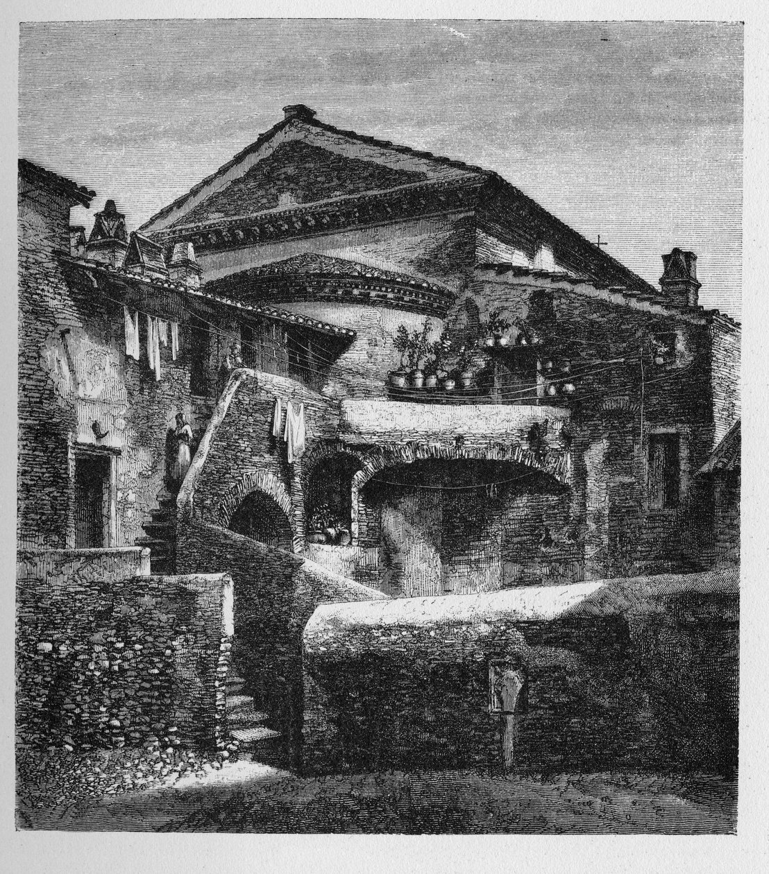 Det antika Roms historia. Romgravyr från 1872 av Unbekannt