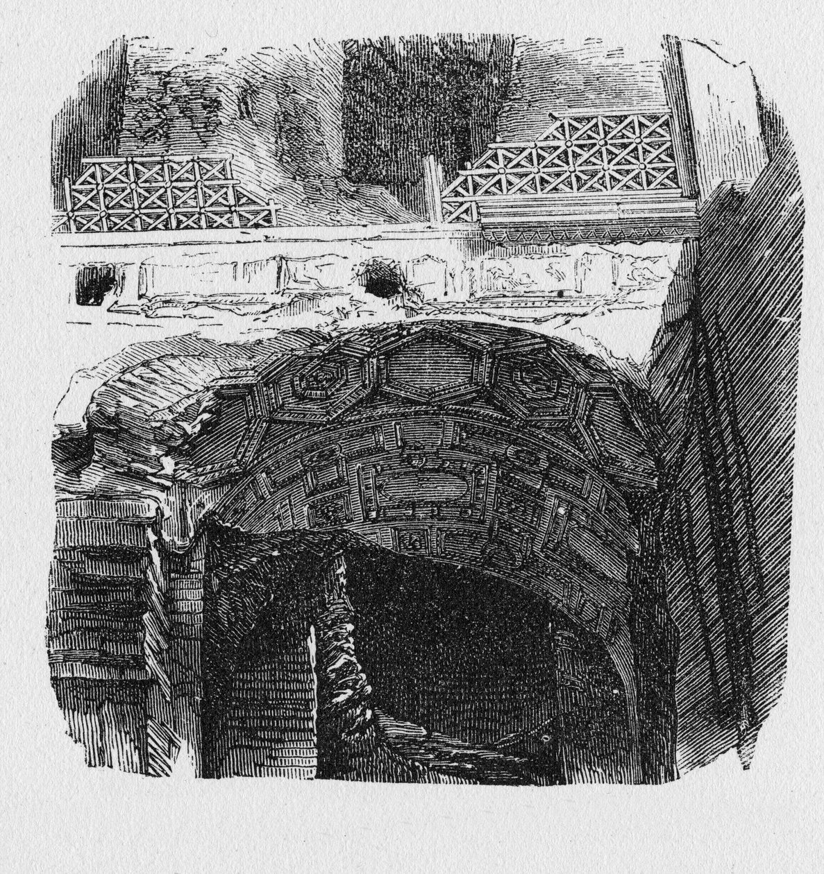 Det antika Roms historia. Romgravyr från 1872 av Unbekannt