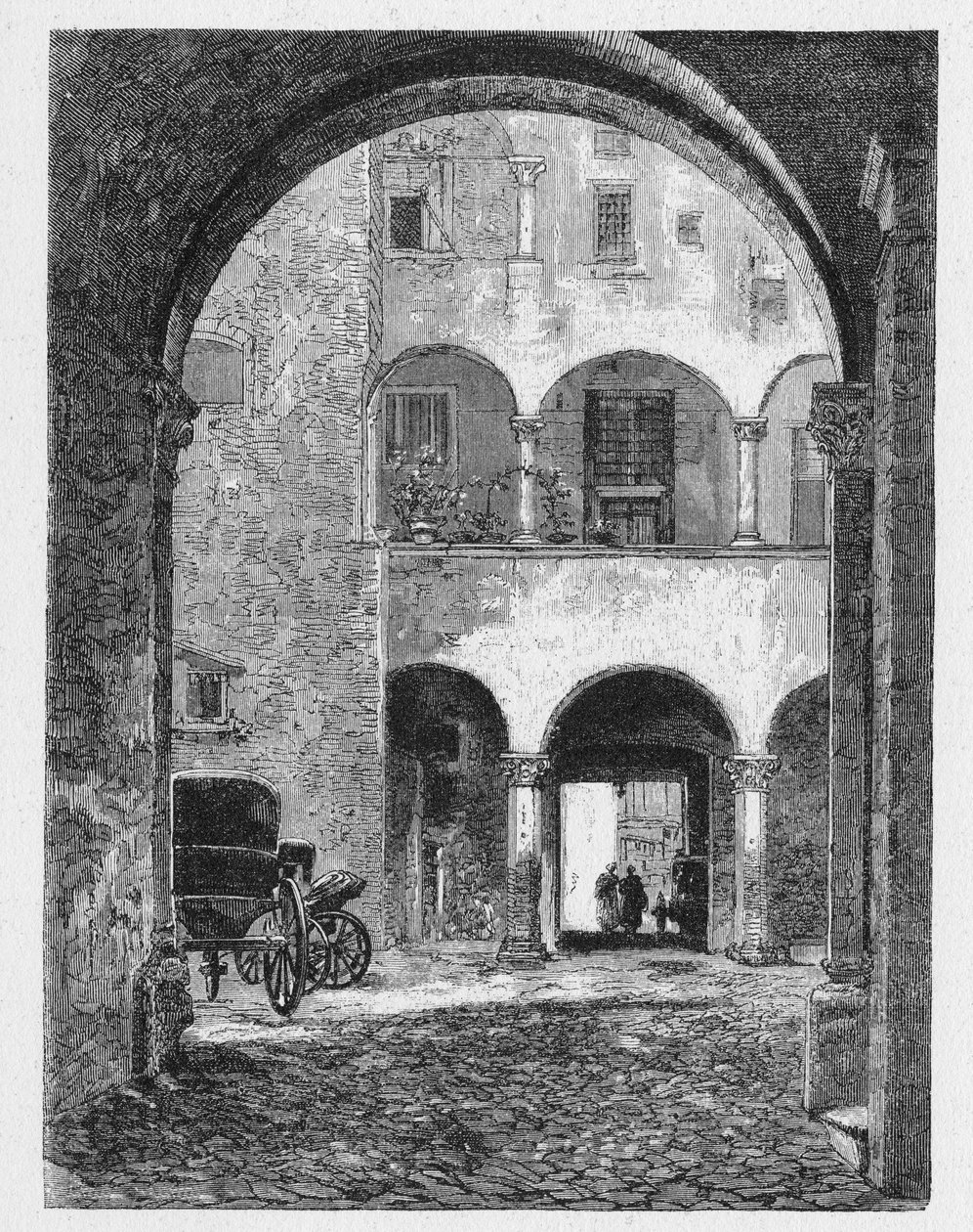 Det antika Roms historia. Romgravyr från 1872 av Unbekannt