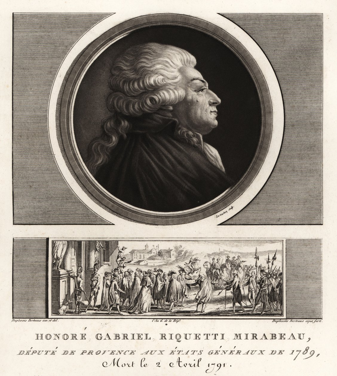 Honore Gabriel Riquetti, greve av Mirabeau av Unbekannt