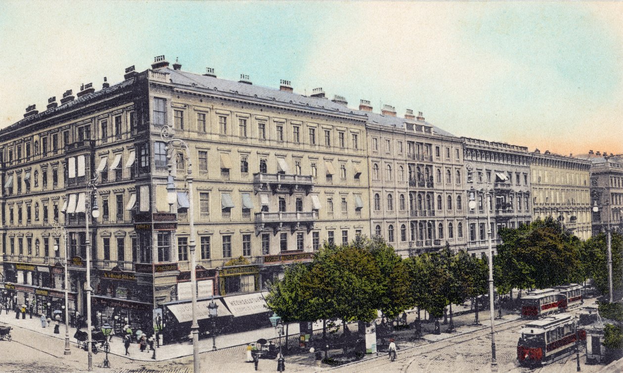 Hotel Bristol Kärntnerring i Wien, slutet av 1800-talet/början av 1900-talet (vykort) av Unbekannter Künstler
