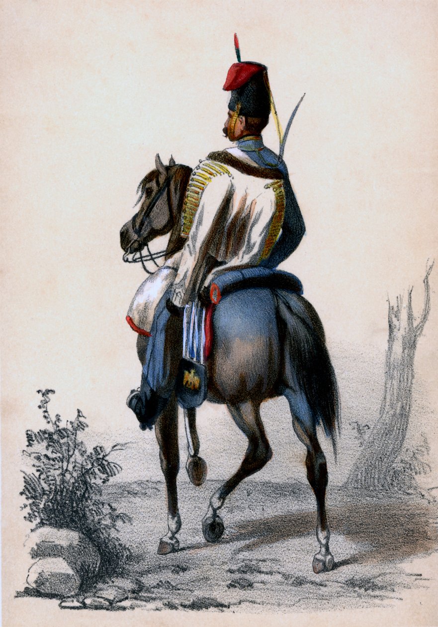 Hussard: Hussar on horseback av Unbekannter Künstler
