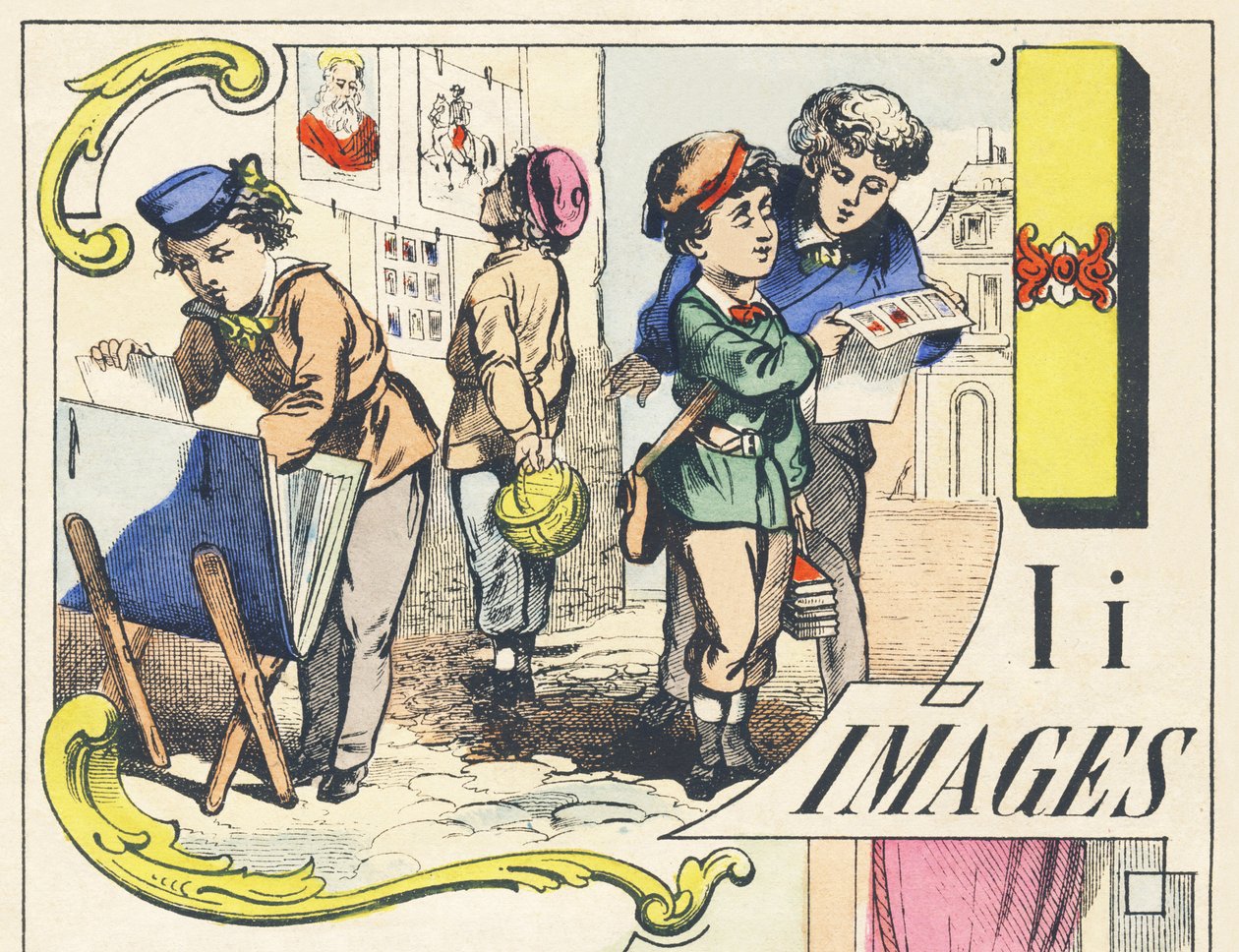 I : bilder - Spelalfabetet, ca 1890 (illustration) av Unbekannt
