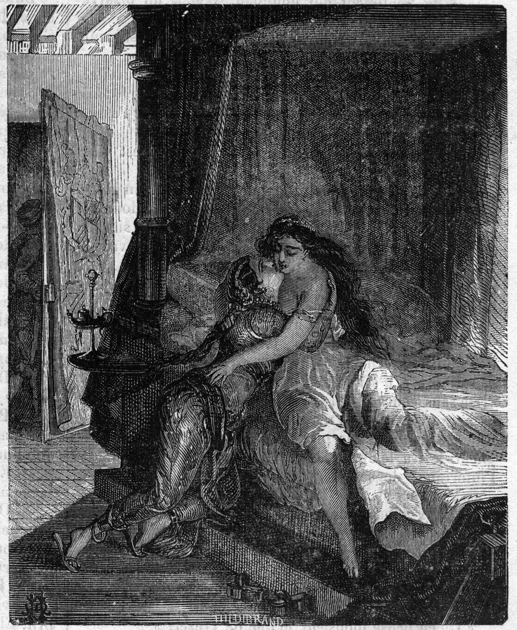 Illustration av H de Hem för "" Les lettres d
