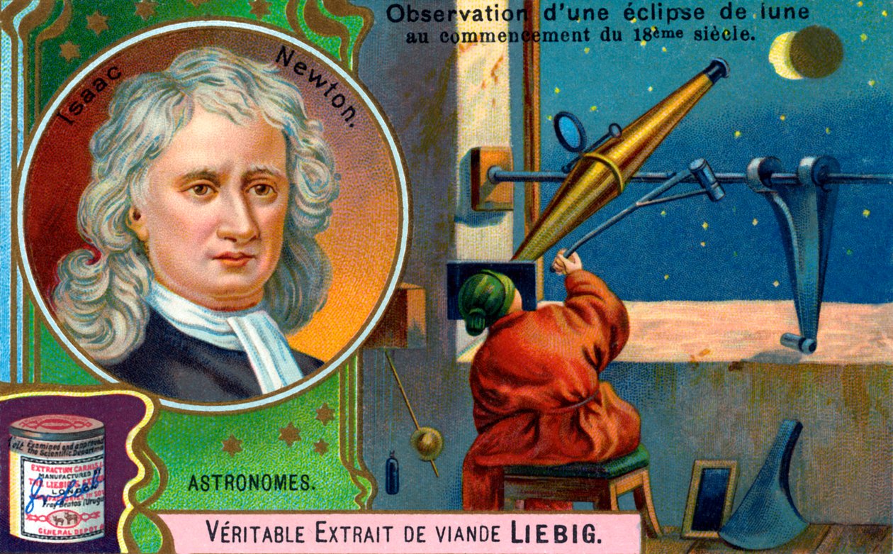 Isaac Newton av Unbekannter Künstler