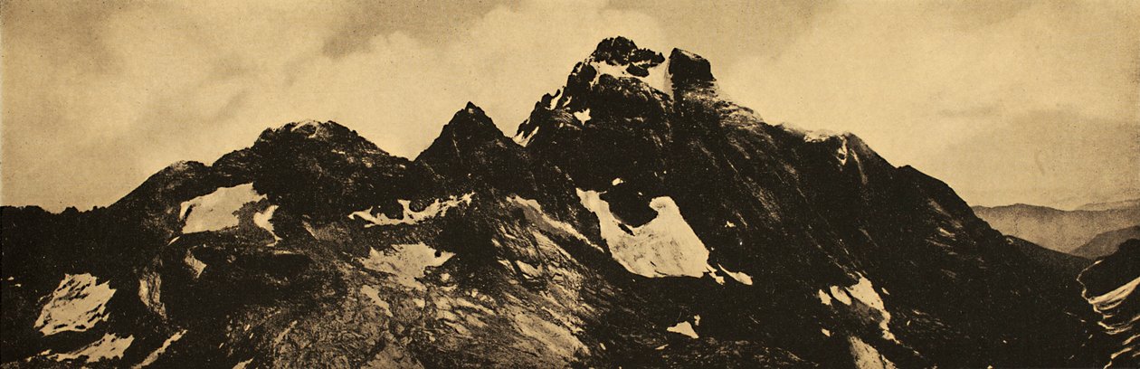 Italienska landskap i den gudomliga komedin: "Monviso" (Par. VI, 49-51) av Unbekannter Künstler