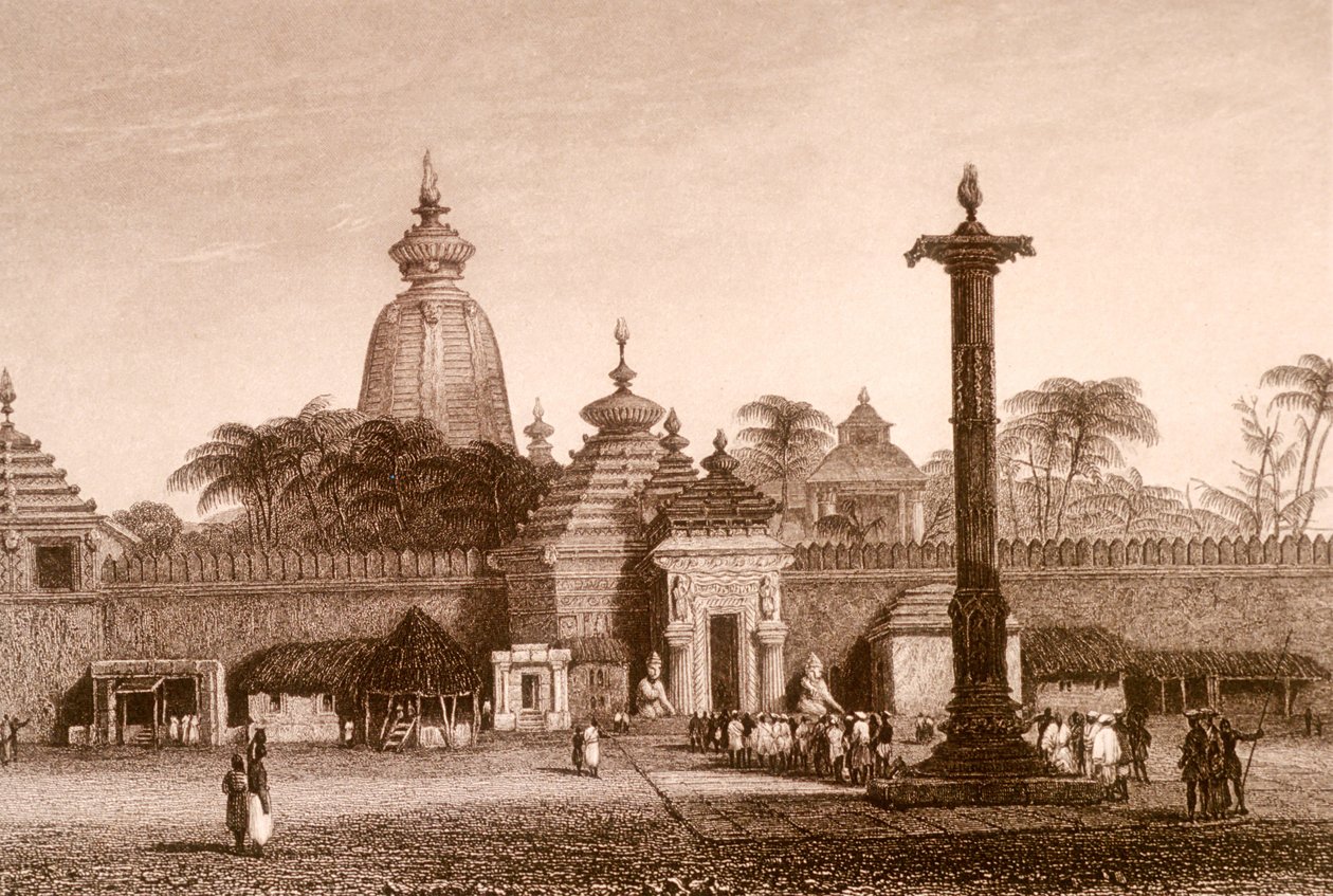 Jaganath-templet, Orissa, Indien (gravyr) av Unbekannter Künstler