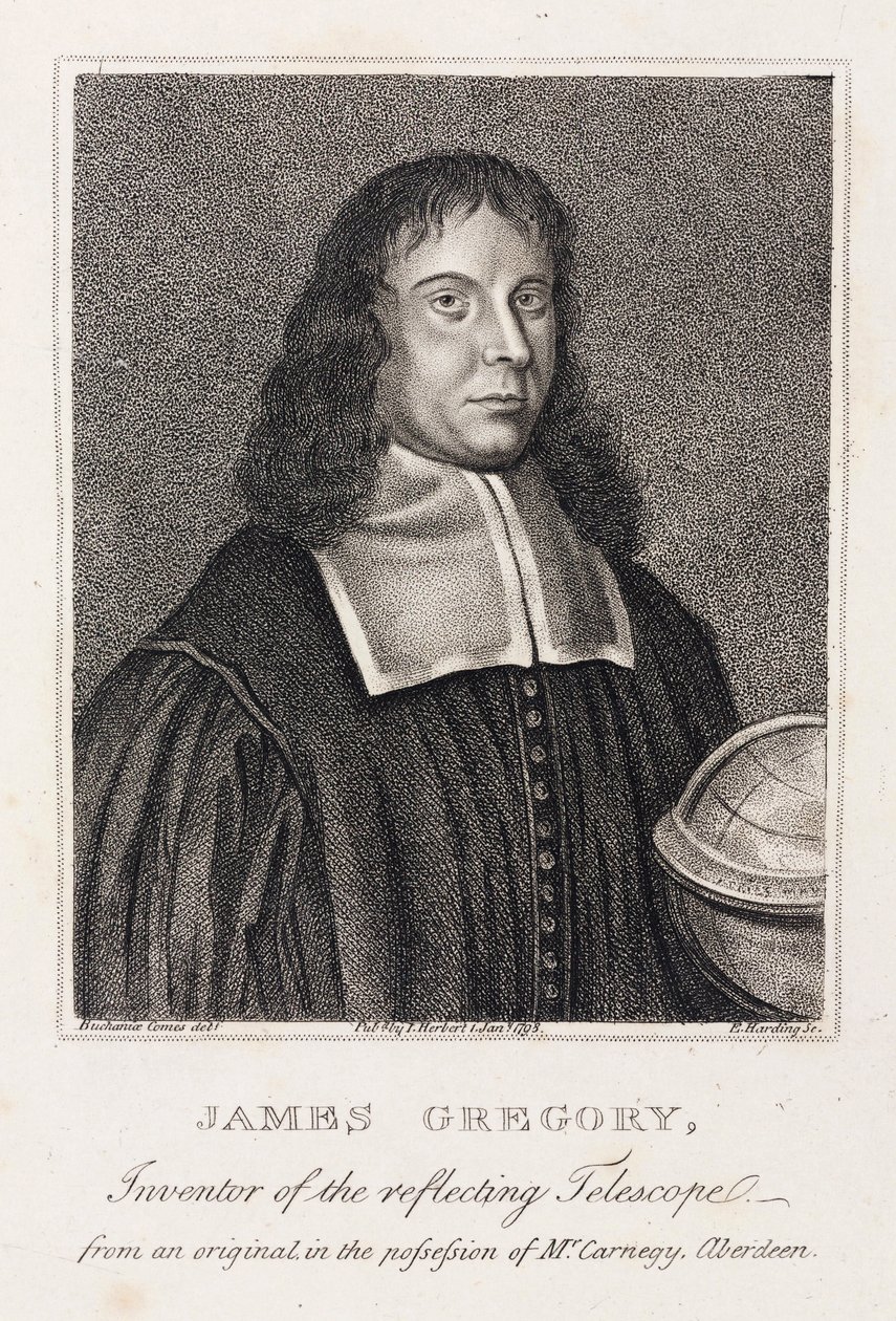 James Gregory, skotsk matematiker, ca 1670 av Unbekannt