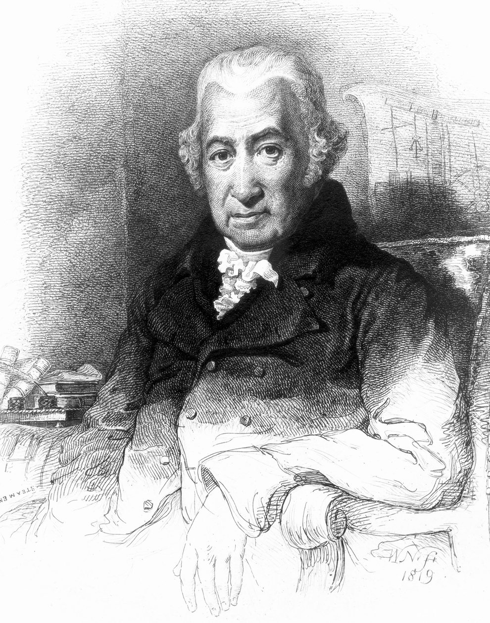 James Watt, skotsk ingenjör, tidigt 1800-tal av Unbekannt