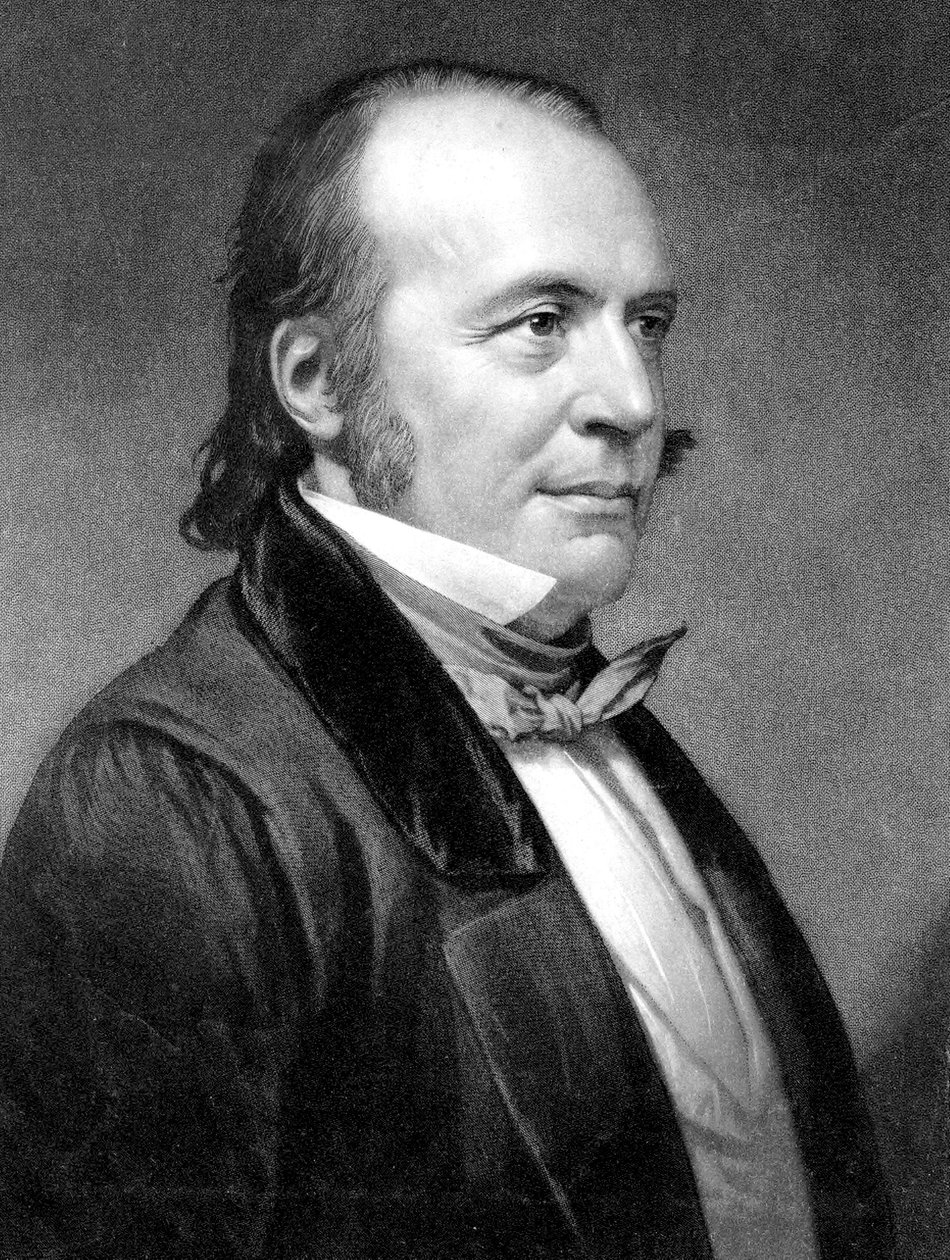 Jean Louis Rodolphe Agassiz 1807-1873 zoologue et heologue susse americain - schweizisk-amerikansk zoolog och geolog av Unbekannter Künstler