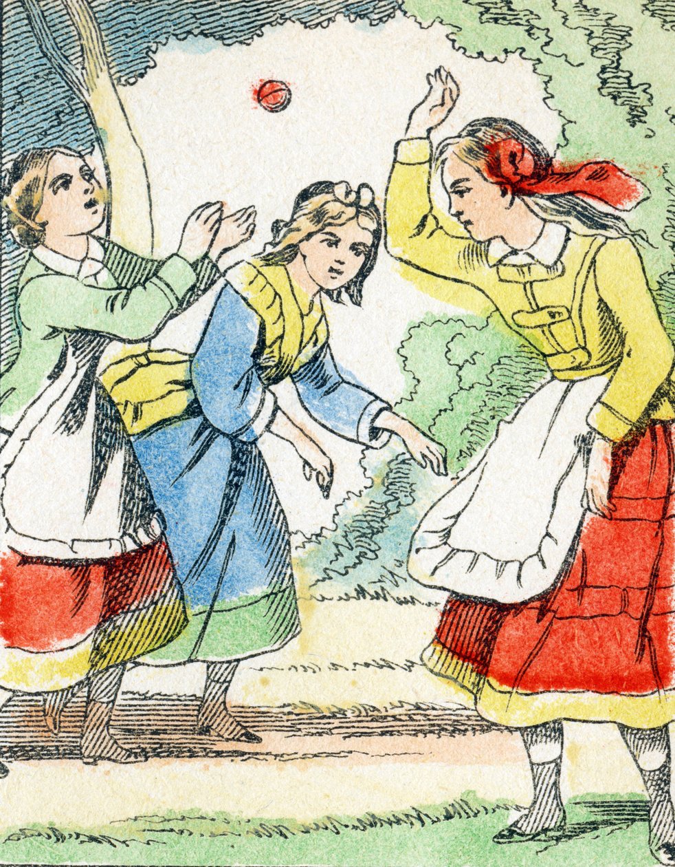 Spel: La pelota - Child Entertainment Alphabet c.1890 (litografi) av Unbekannt