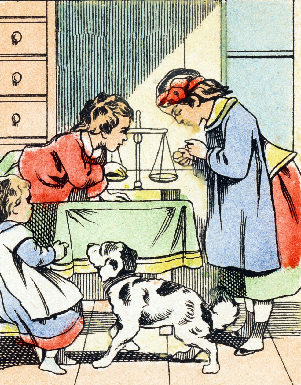 Spel: Den lilla köpmannen - Alfabetet - Barnunderhållning - Epinala bilder, populära serier, cirka 1890 av Unbekannt