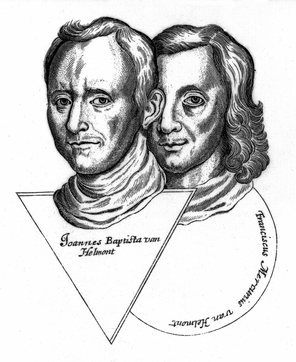 Joannes Baptiste van Helmont och Franciscus Mercurius van Helmont av Unbekannt