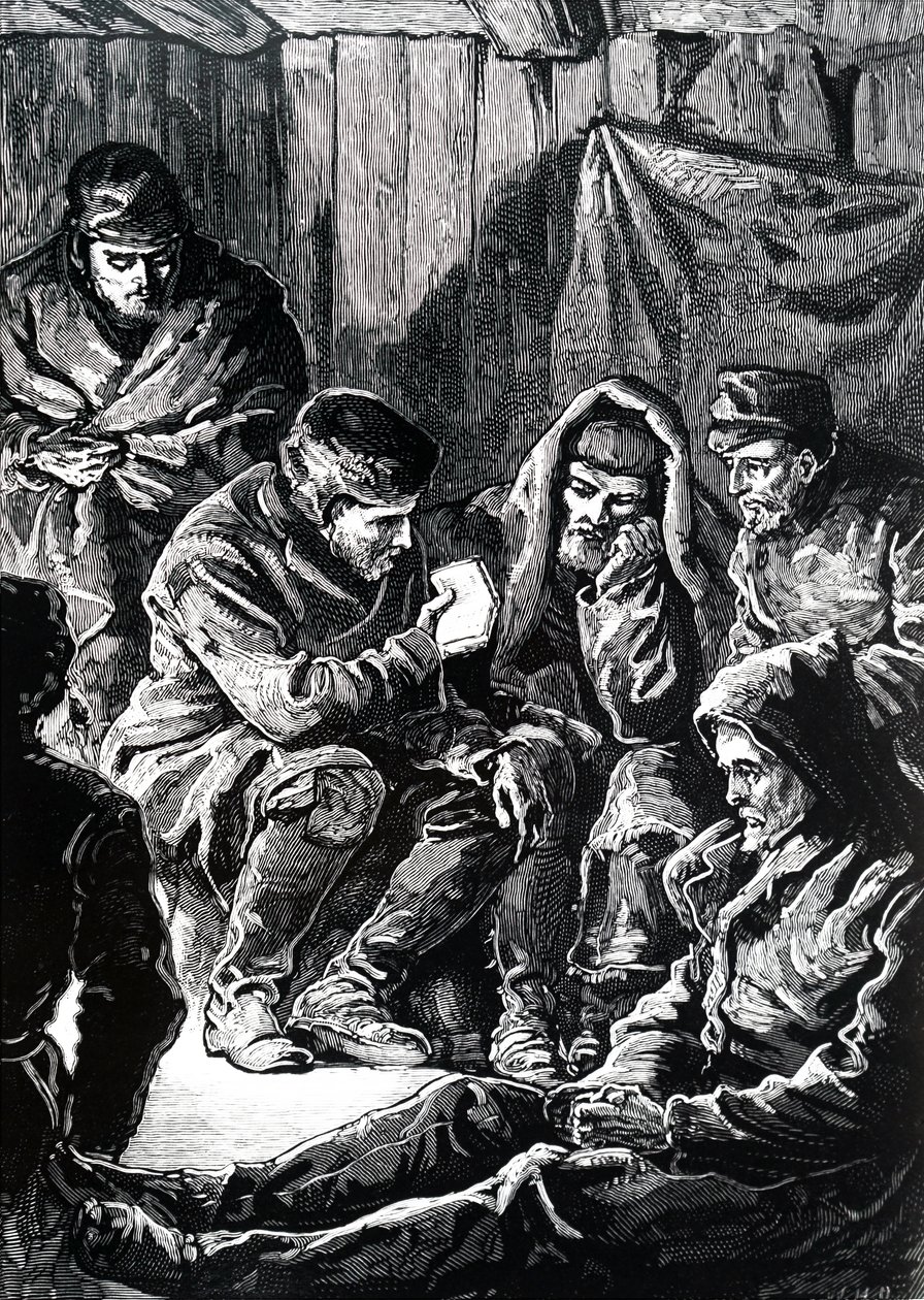 John Richardson under en Franklins arktiska expedition över land. av Unbekannt