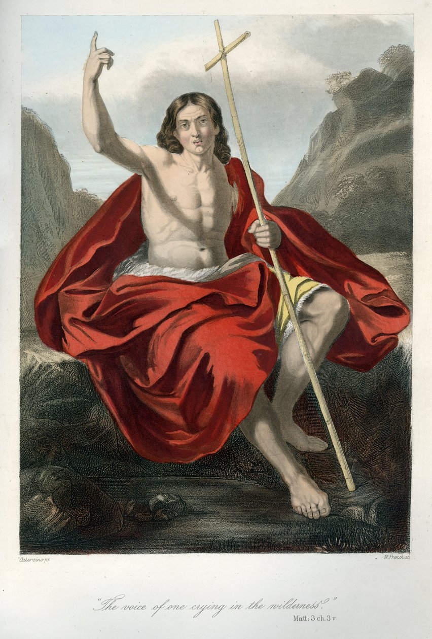 Johannes Döparens predikan - Bibeln, Nya testamentet av Unbekannter Künstler