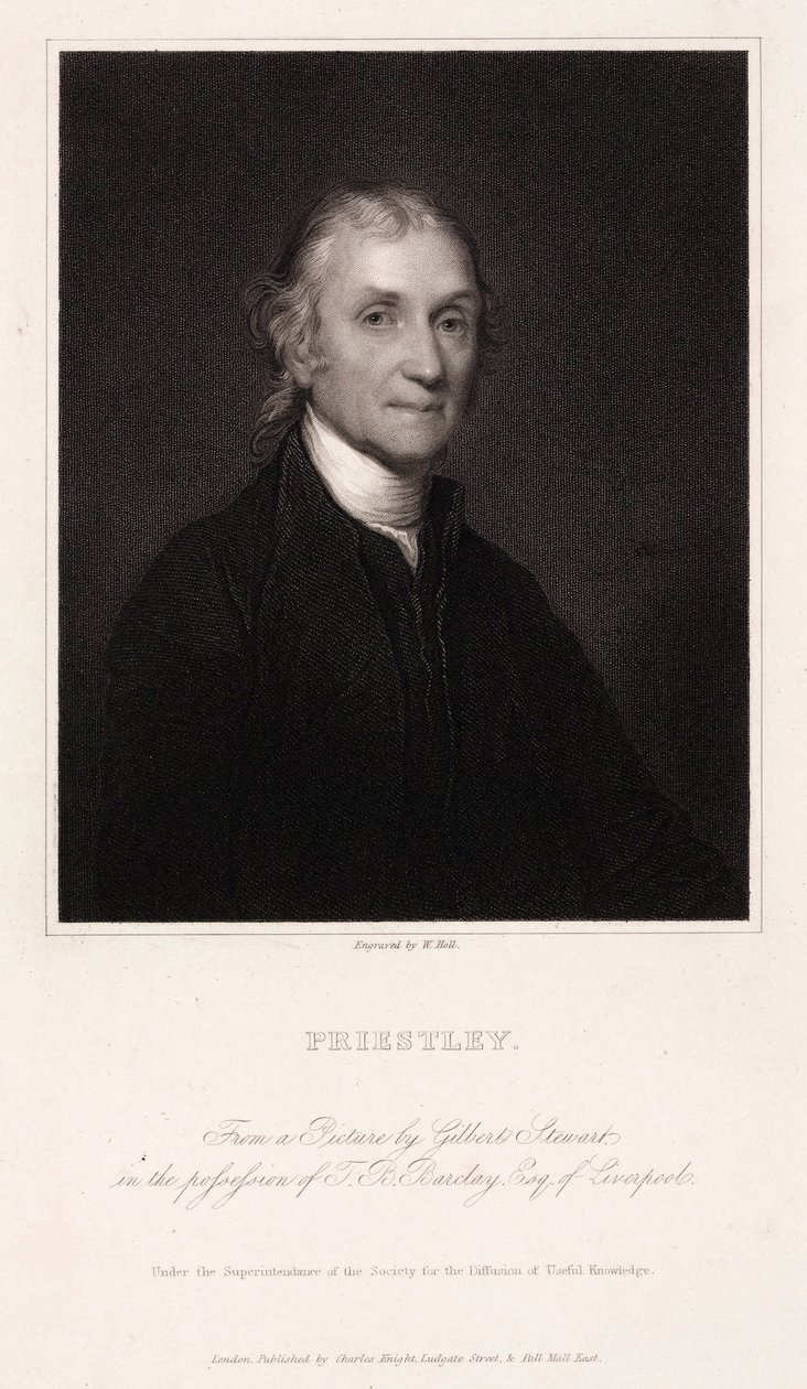 Joseph Priestley, engelsk-amerikansk teolog och kemist, ca 1800 av Unbekannt
