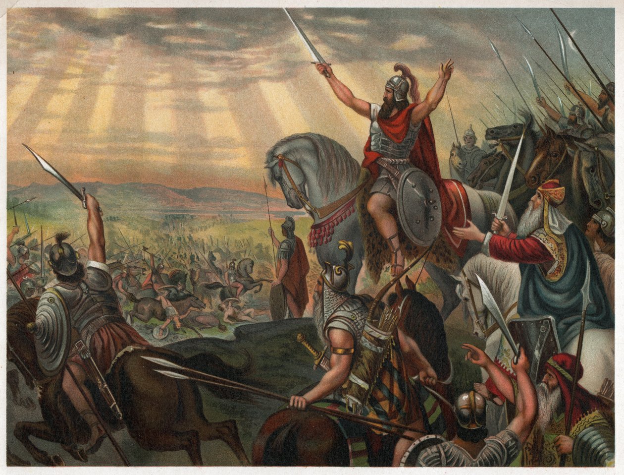 Joshua. (litografi, ca 1880) av Unbekannter Künstler