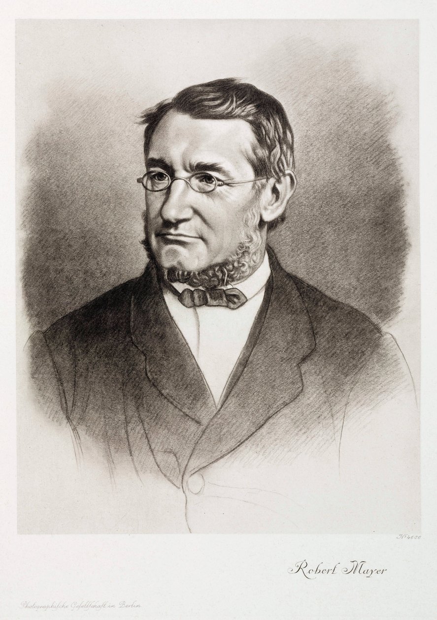 Julius Robert von Mayer, tysk fysiker, ca 1870-talet av Unbekannt