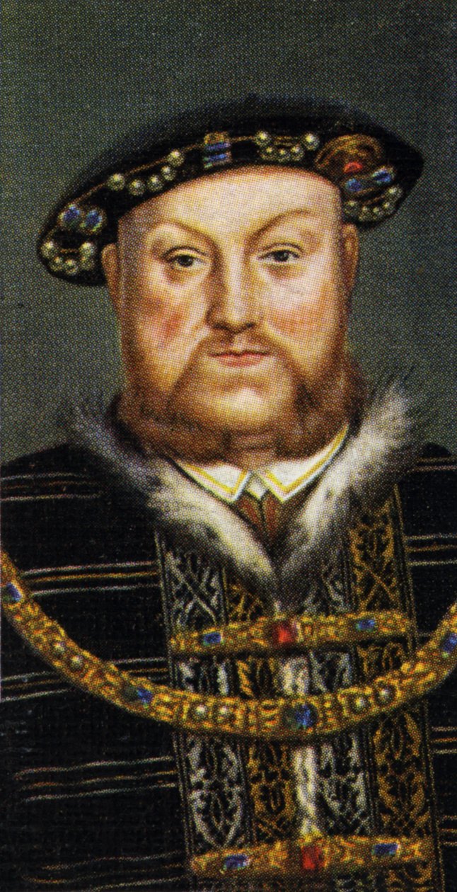 Kung Henrik VIII porträtt av Unbekannter Künstler