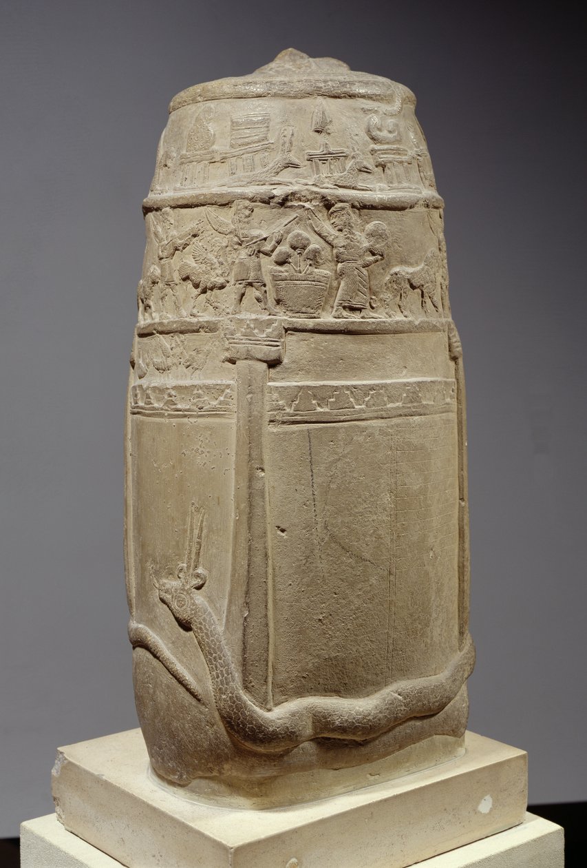 Kudurru, Kassite charter för upplåtelse av mark, ofullbordad, c.1200 f.Kr. (kalksten) av Unbekannt