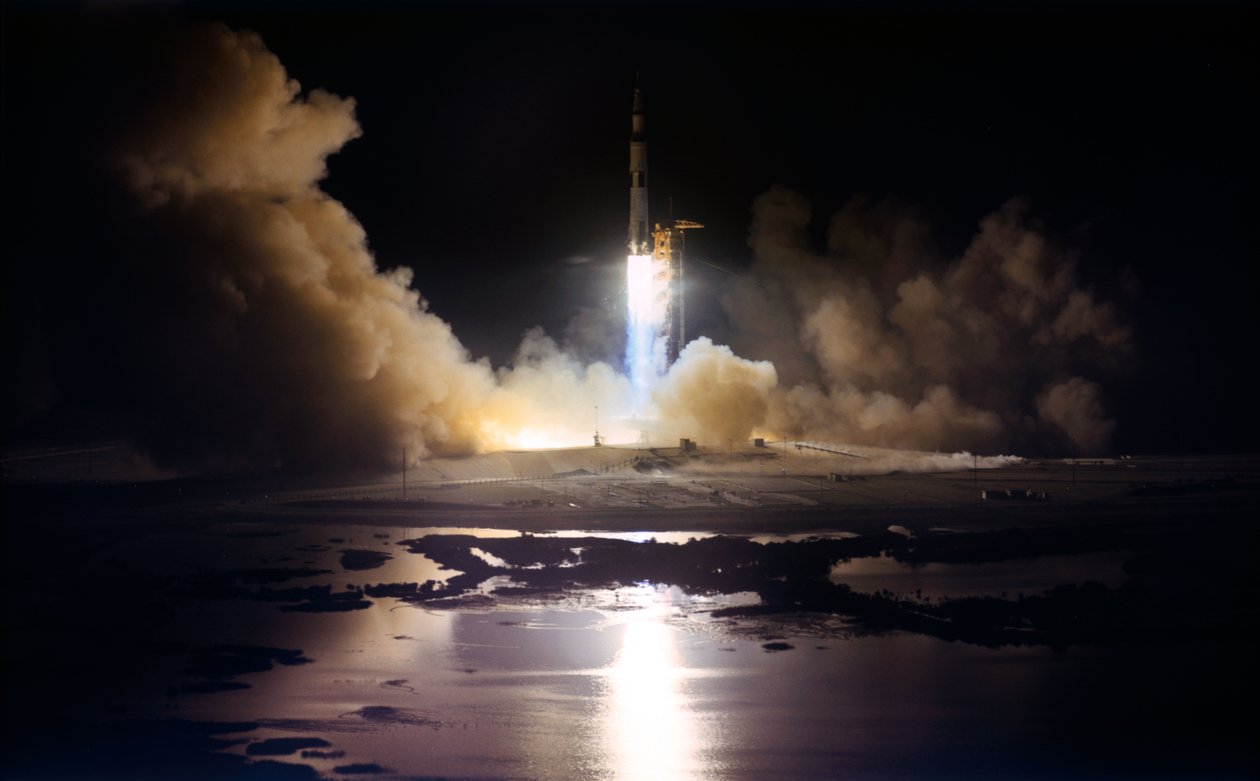 Lansering av Apollo 17-månlandningsuppdraget av Unbekannt
