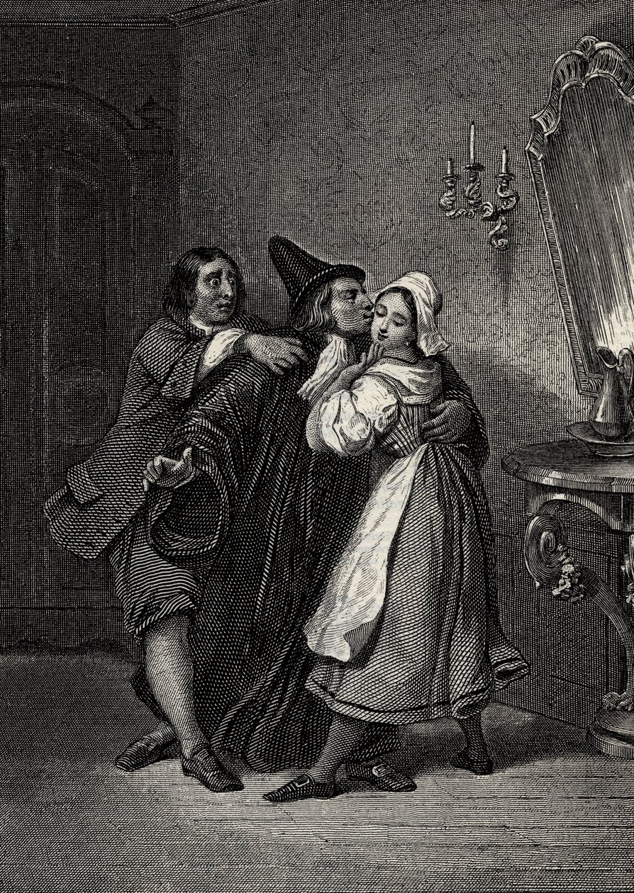 Doktorn trots sig själv, spelad av Jean Baptiste Poquelin dit Moliere av Unbekannt