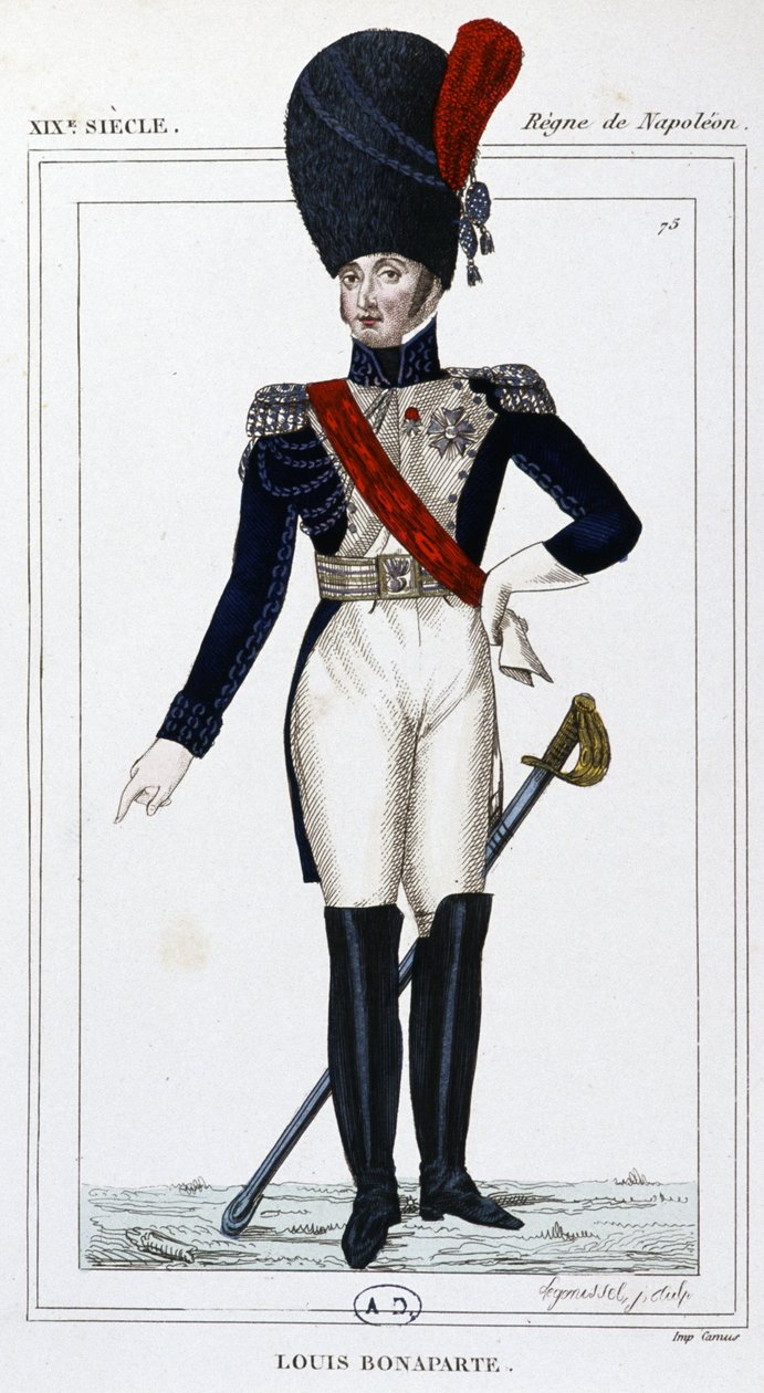 Louis Bonaparte, ca 1810 (gravyr) av Unbekannter Künstler