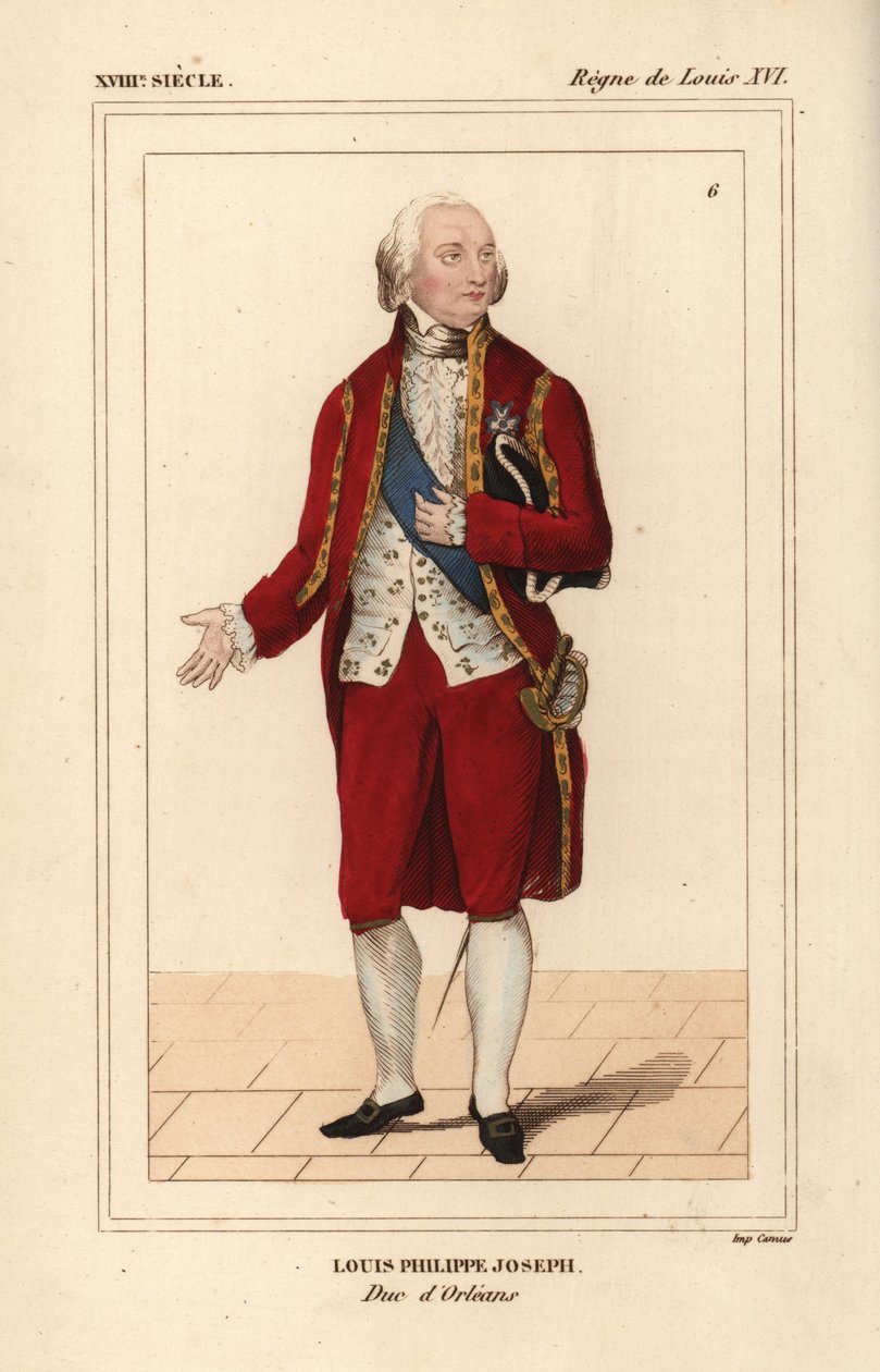 Louis Philippe Joseph, hertig av Orléans av Unbekannter Künstler