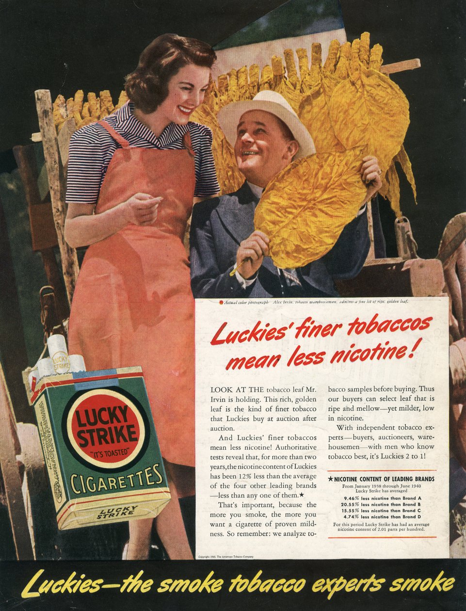 Lucky Strike cigarettannons av Benjamin Baud