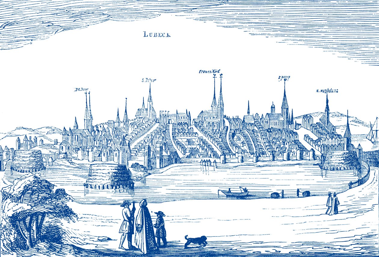 Lübeck och dess hamn av Unbekannter Künstler