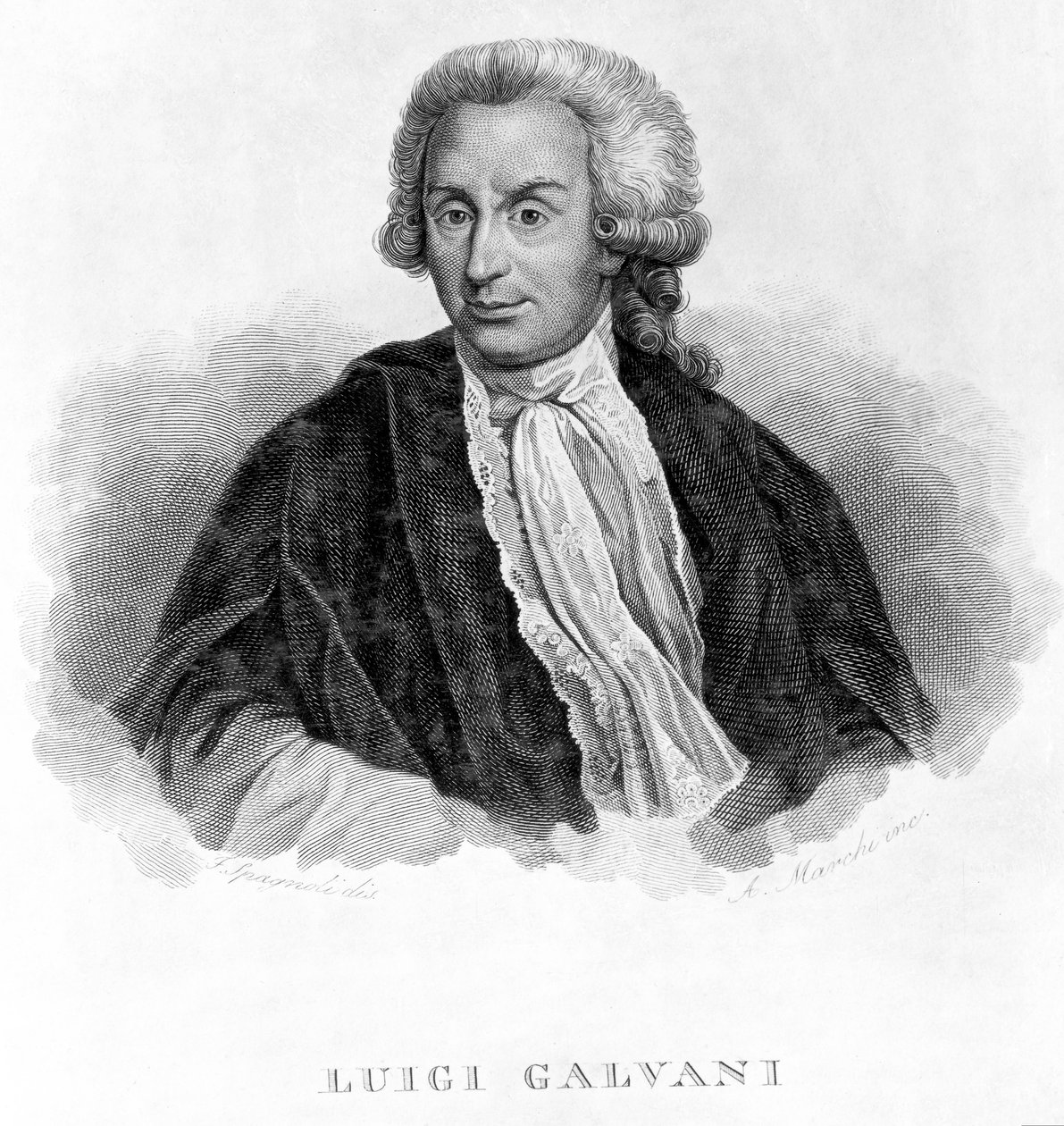 Luigi Galvani, italiensk fysiolog, ca 1770-talet av Unbekannt