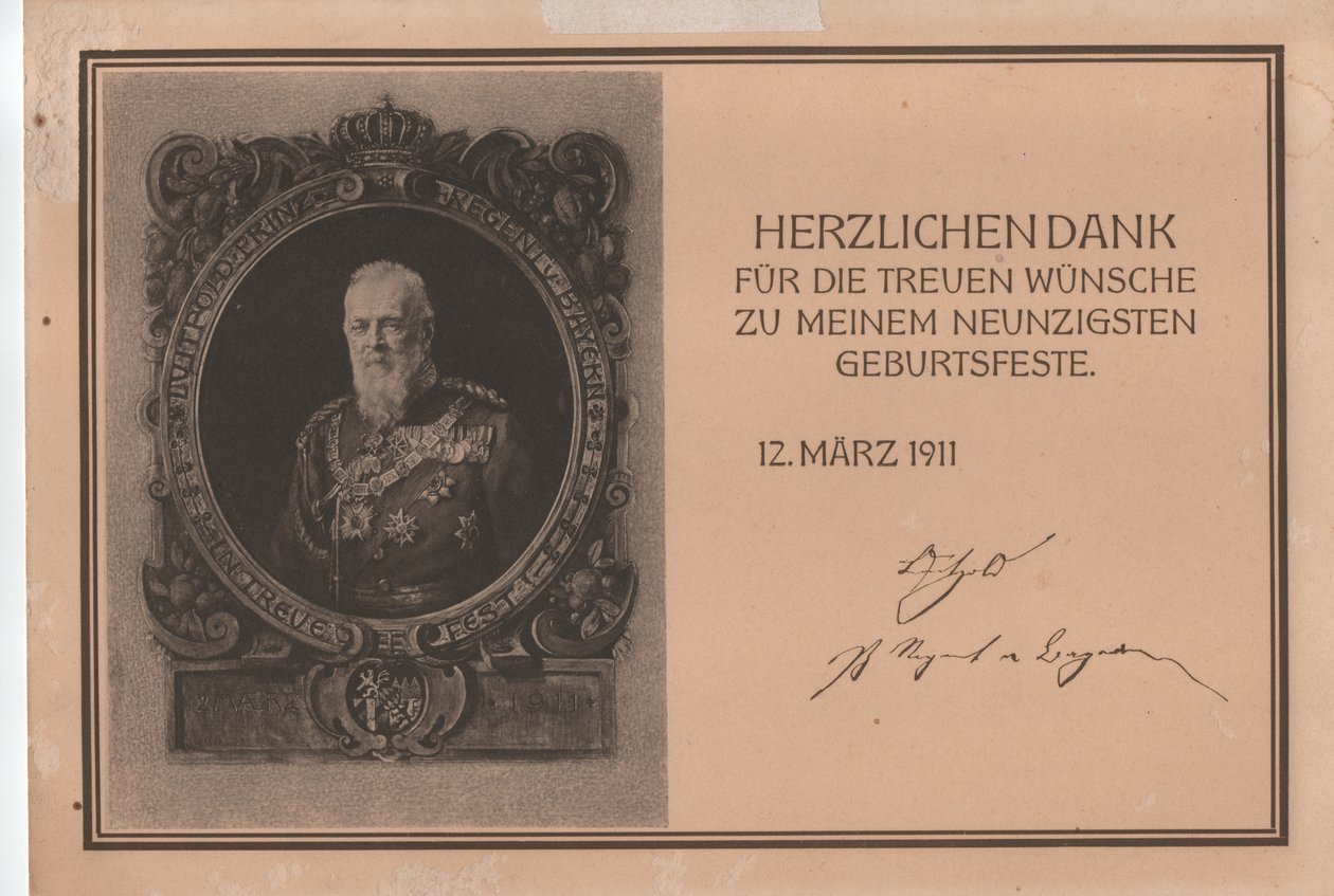 Luitpold Karl Joseph Wilhelm av Bayern av Unbekannter Künstler