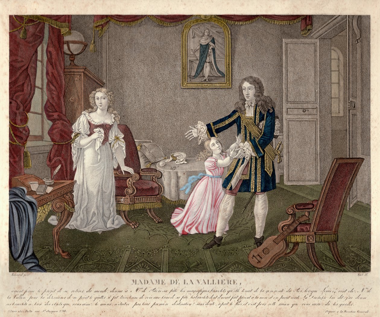 Madame de Lavallière, Paris, ca 1825 (gravyr) av Unbekannter Künstler