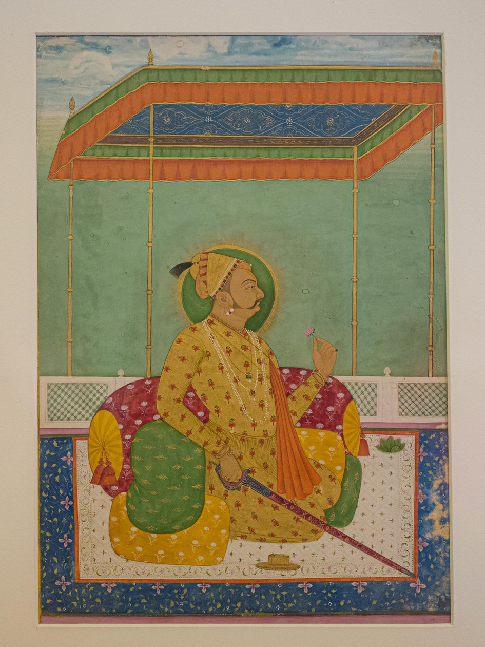 Maharaja Ajit Singh, Målning, Mehrangarh Fort, Jodhpur, Rajasthan, Indien, Asien (foto) av Unbekannter Künstler