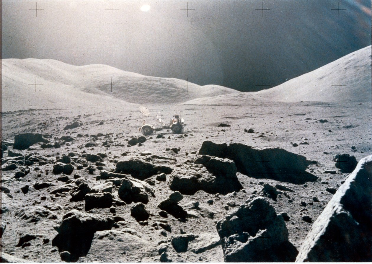 Bemannad rymdflygning, USA, Apollo 15 Panoramautsikt över månens yta, Apollo 15 av Unbekannt