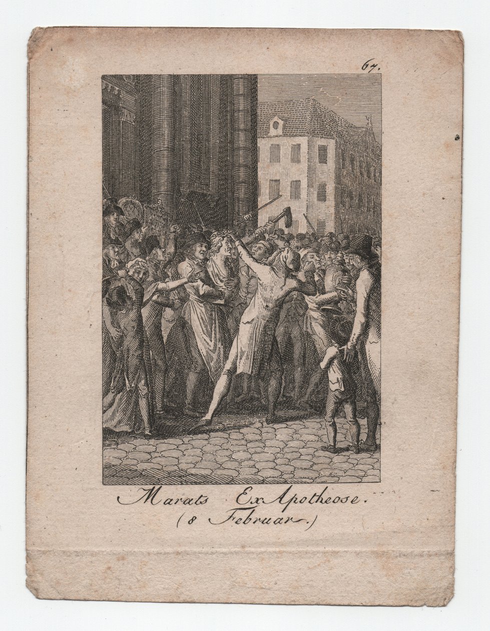 Marats exApotheosis den 8 februari av Unbekannter Künstler