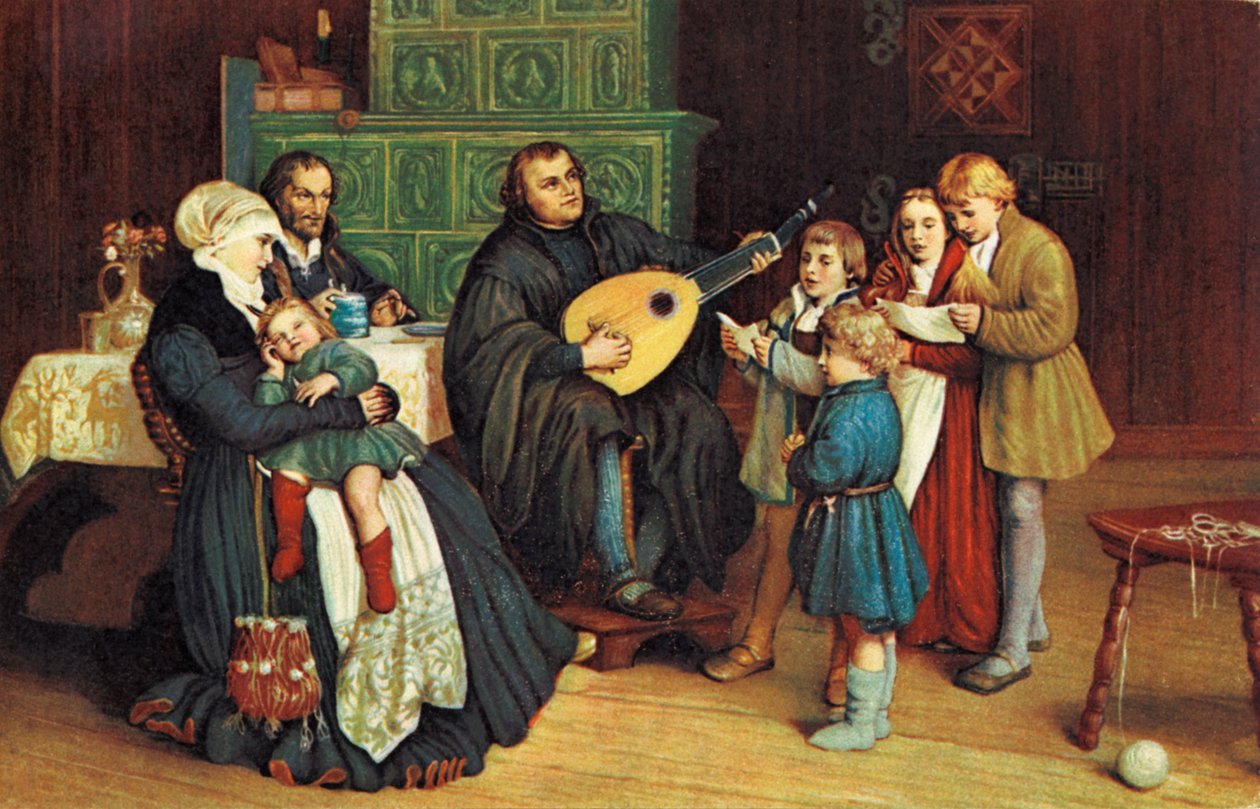 Martin Luther med sin av Unbekannter Künstler